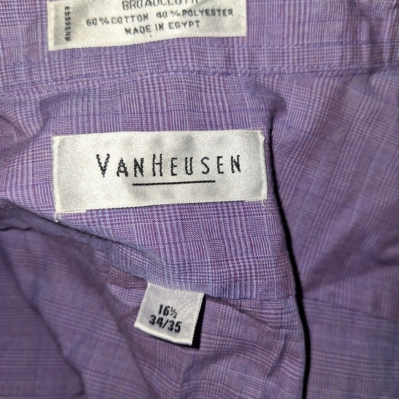 Van Heusen men's button-down shirt size 34/35 - Picture 3 of 5